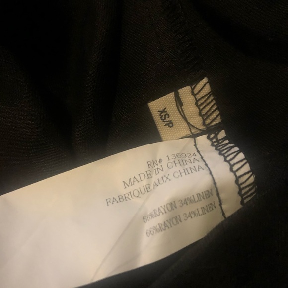 Revolve Capulet Halter Button Black Dress Linen XS - Picture 5 of 7